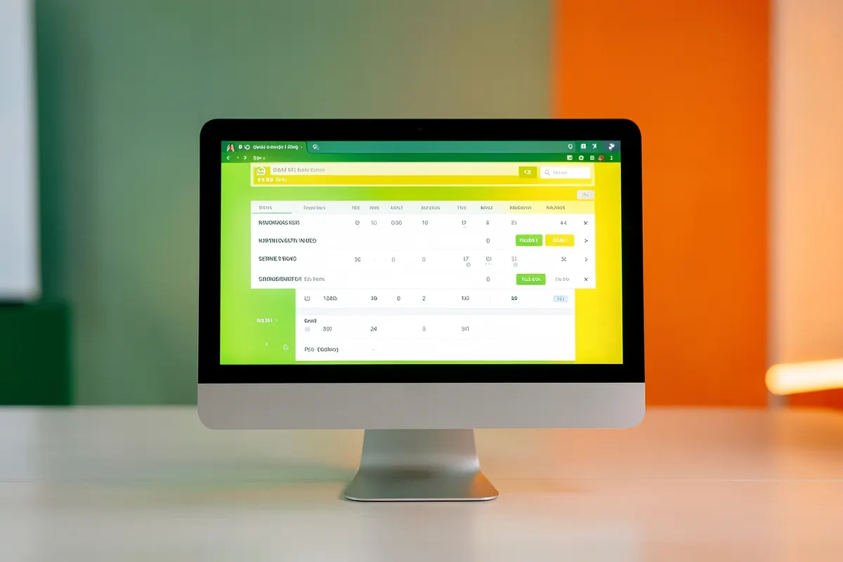 Tela de computador exibindo um site de calculadora de eventos.