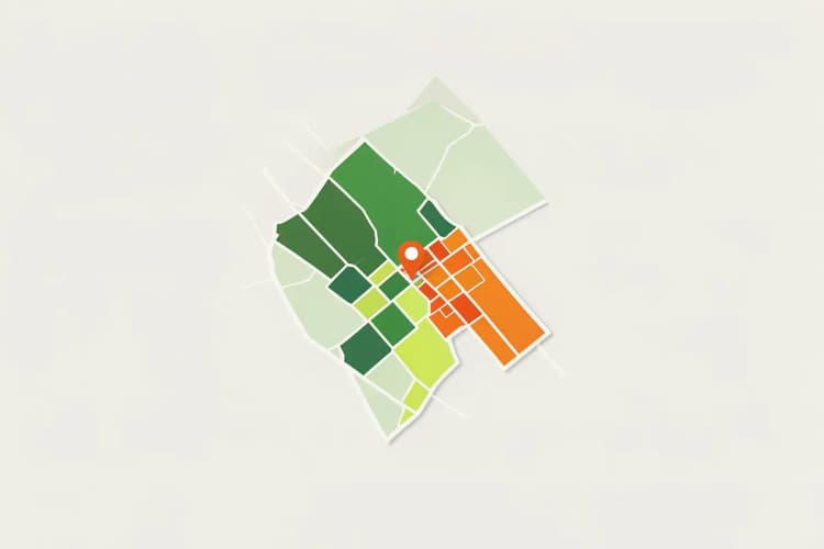 Mapa de Recife com um marcador de localização sobreposto a um ícone de gráfica, indicando um ponto de interesse na cidade.