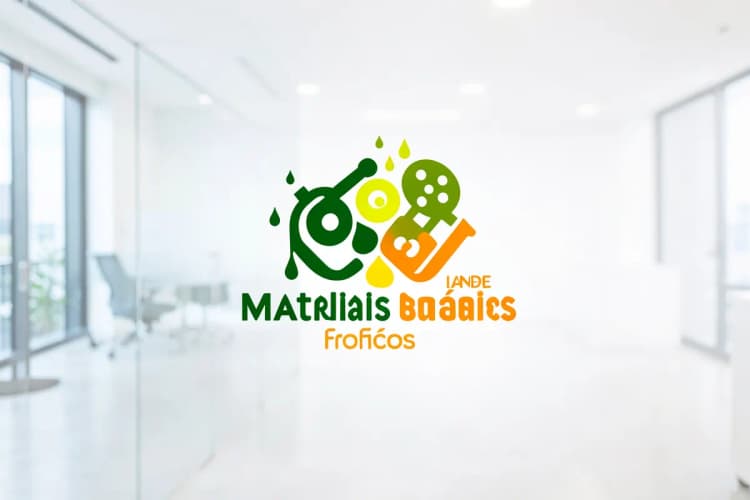 Um logotipo estilizado da "Impressão de Materiais Gráficos" com elementos gráficos relacionados a impressão.